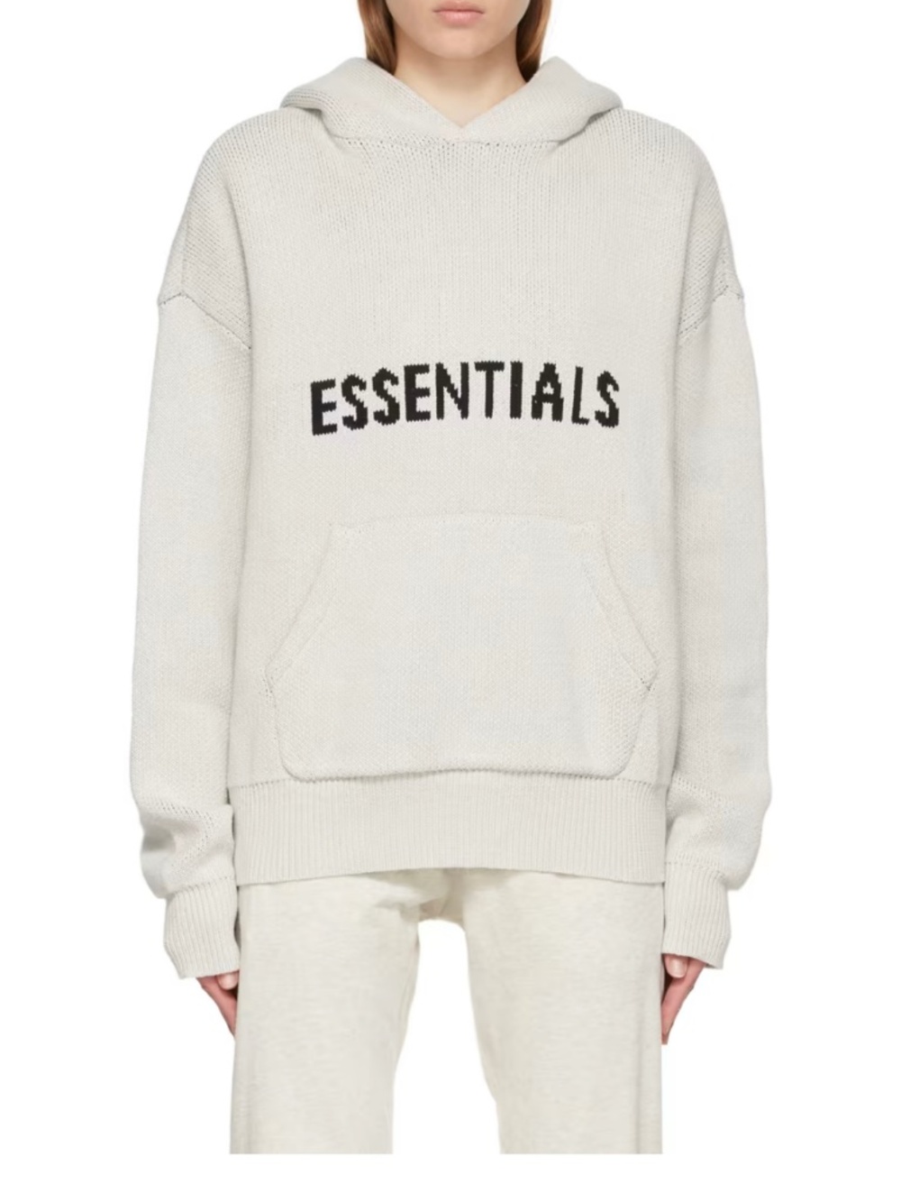 Fear of God Essentials Premium Knit Hoodie (Off-White)